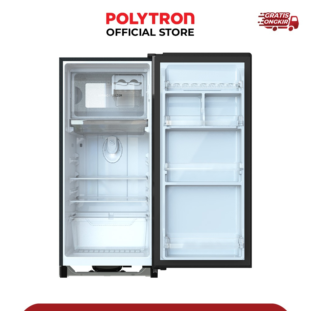 RF006 - POLYTRON Kulkas 1 Pintu Belleza 180 liter PRA 18DMY