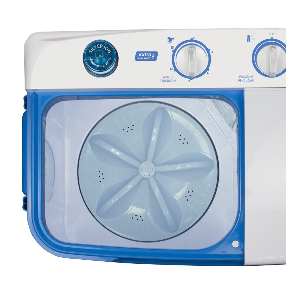VC016 - Sanken Mesin Cuci Twin Tub TW-880EBU 8kg Mesin Cuci 2 Dua Tabung
