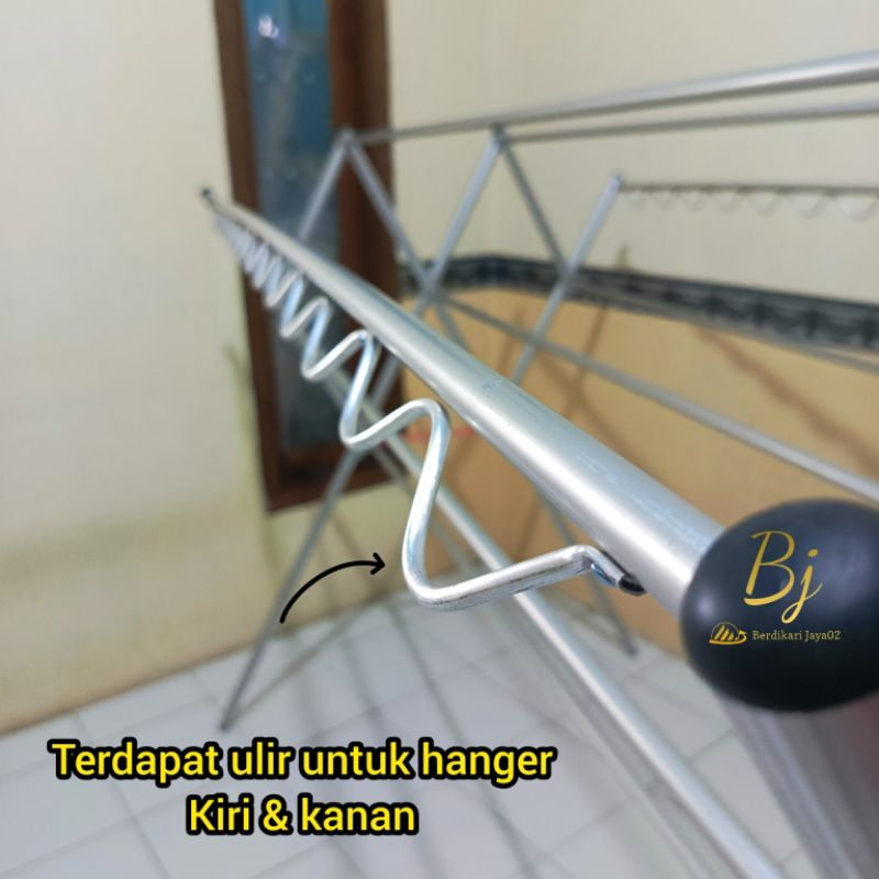 FA004 - Jemuran Baju Panjang 180cm Tahan Karat Kuat Kokoh