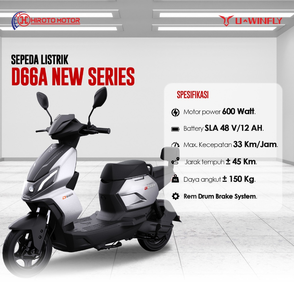 SL001 - Uwinfly Sepeda Listrik D66A (New Product)