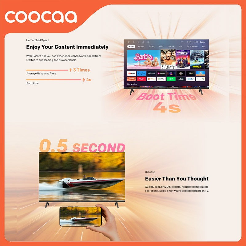 VT007 - [+BRACKET] NEW COOCAA 40 inch S3U PLUS - Coolita 3.0
