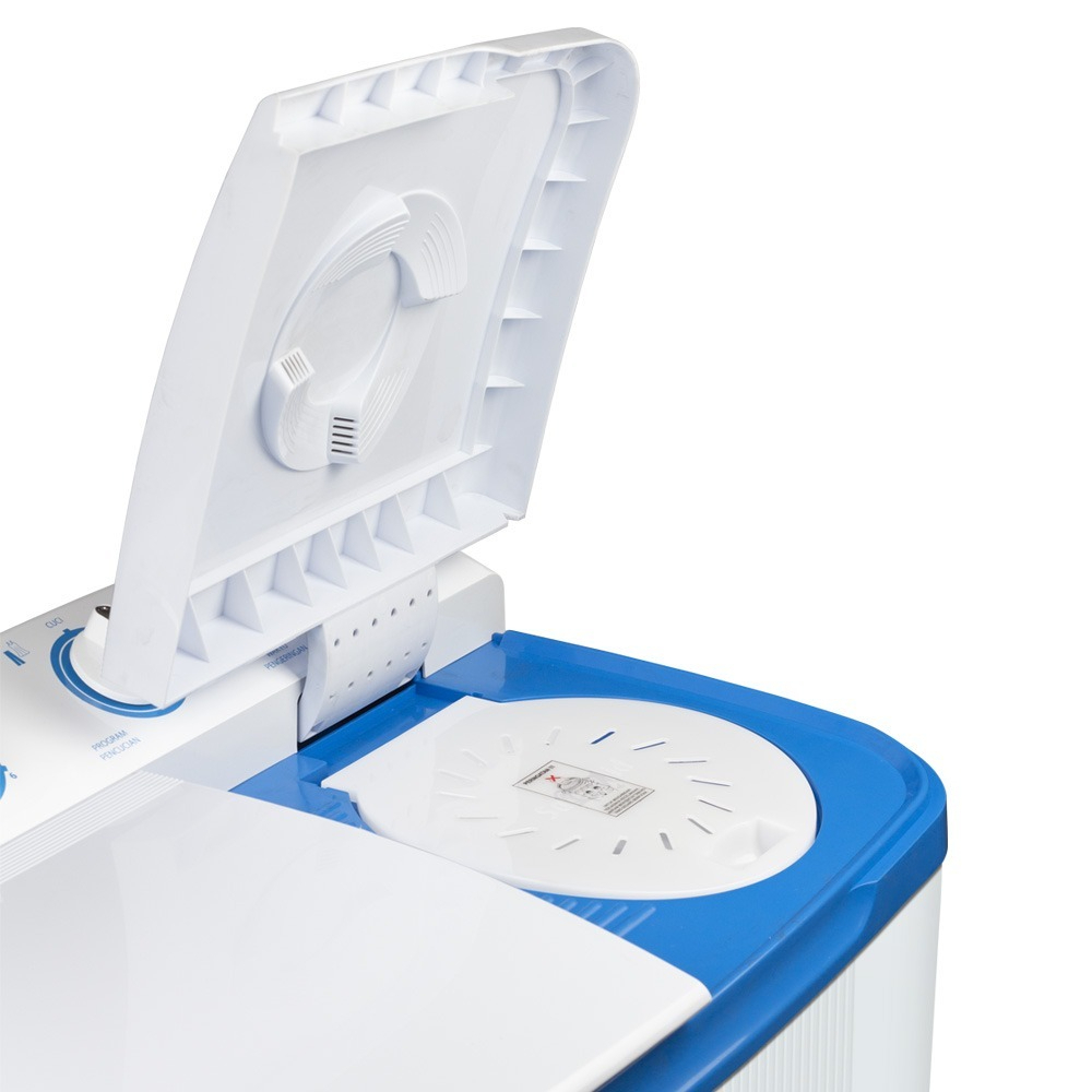 VC016 - Sanken Mesin Cuci Twin Tub TW-880EBU 8kg Mesin Cuci 2 Dua Tabung