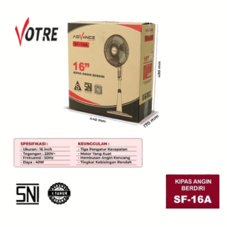 VC023 - VOTRE Kipas Angin Standfan 16" SF-16A Advance Digitals