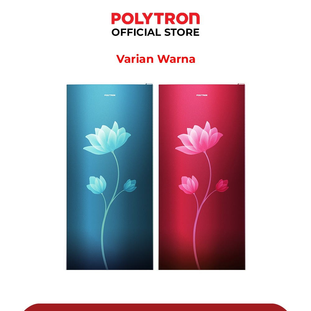 RF001 - POLYTRON Kulkas 1 Pintu Metallic Series 170 liter PRB 179R