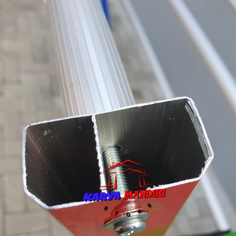 FS007 - JUMBO - Jemuran Baju Super Jumbo Aluminium Warna RAINBOW 180 CM