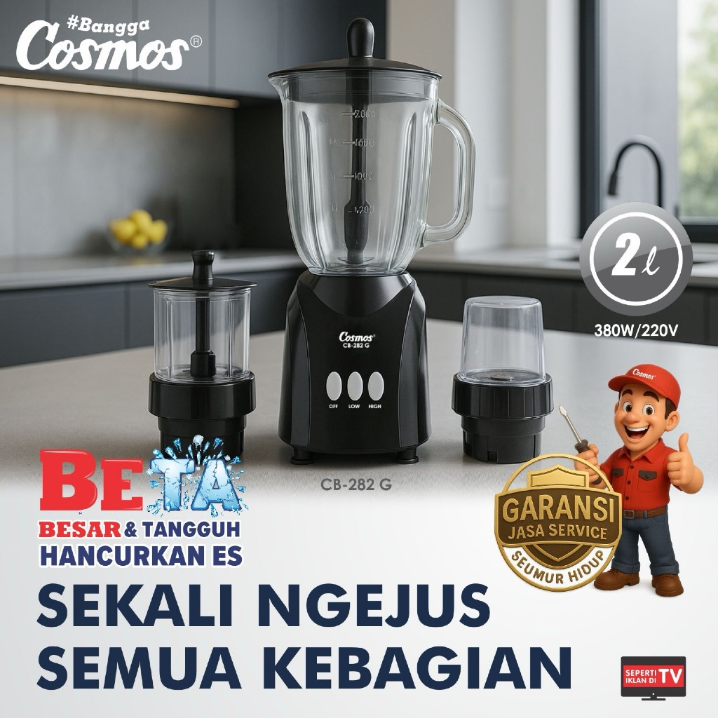 FR039 - Cosmos Blender KACA - Big Capacity- Beta series - CB-282 G - 2 liter
